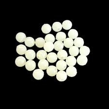 GLOW BEAD SOFT ROUND 6MM WHITE