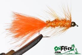 Woolly Bugger Orange #8