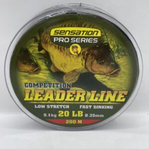 LINE P/SERIES LEADER 20lb 0.35mm 200mBLK
