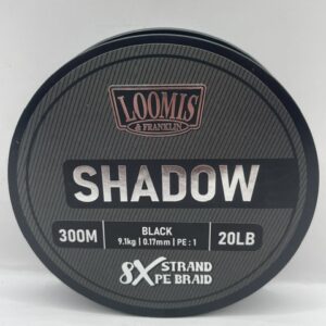 BRAID LOOMIS SHADOW 300M 20LB BLACK