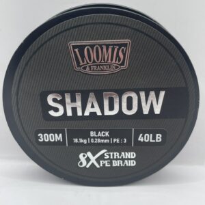 BRAID LOOMIS SHADOW 300M 40LB BLACK