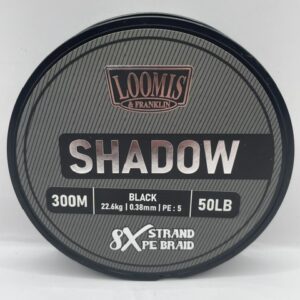 BRAID LOOMIS SHADOW 300M 50LB BLACK