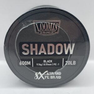 BRAID LOOMIS SHADOW 600M 20LB BLACK