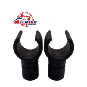 Pole Clip on T 22mm 2 PIECE