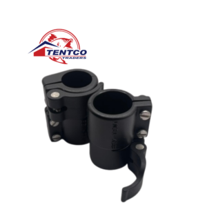 ADJUSTABLE TENT POLE CLAMP-BLACK 2PC