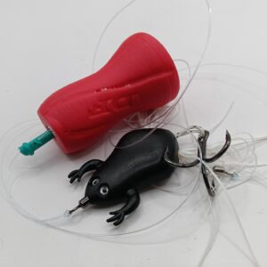 DORSALFISH TRACE LARGE T- BLACK PLATANA P- RED