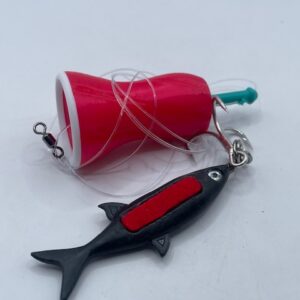 DORSALFISH TRACE SMALL T- BLACK P- RED